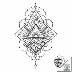 E, tattoo drawing outline, on a clean white p… – style Jaeger Mini – tattoo sketch (03.11.2025 00:23)