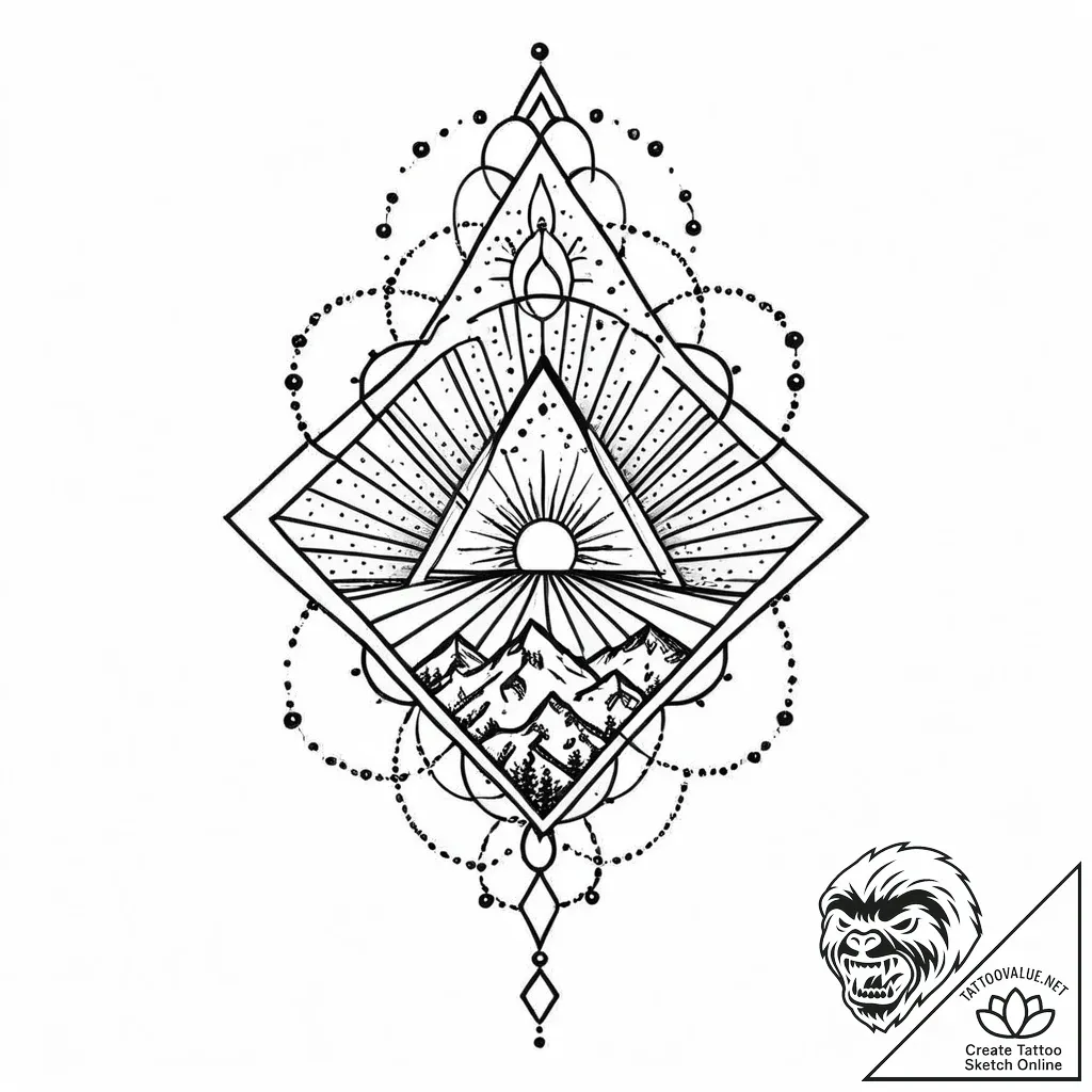 E, tattoo drawing outline, on a clean white p... - style Jaeger Mini - tattoo sketch (03.11.2025 00:23)