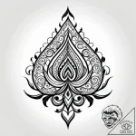 R, tattoo sketch design, on a clean white pap… – style Jagger Old – tattoo sketch (03.11.2025 00:48)