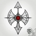 Tie-fighter from star wars, silhouette, tatto… – style Jagger Old – tattoo sketch (03.11.2025 01:08)