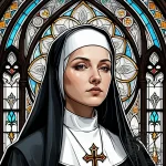 Nun – style Jaeger Simple – tattoo sketch (03.11.2025 05:18)