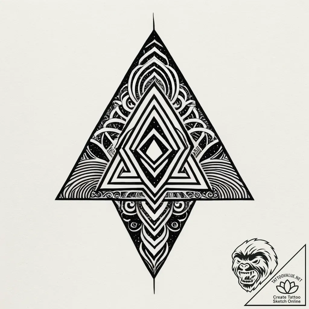 Seismograph drawing of an earthquake, but the... - style Jagger Old - tattoo sketch (03.11.2025 06:08)