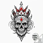 Fractured relic crowned with roots, tattoo dr… – style Jagger Old – tattoo sketch (03.11.2025 07:28)