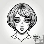 Tattoo sketch, bob with big eyes sparkling, i… – style Jagger Old – tattoo sketch (03.11.2025 08:48)
