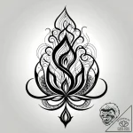 Tat tattoo sketch, twisting smoke and fiery e… – style Jagger Old – tattoo sketch (03.11.2025 10:08)