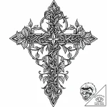 Ivy vine spelling out a secret word as it cli… – style Jaeger Mini – tattoo sketch (03.11.2025 11:43)