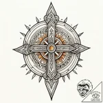 Talisman, concept art for tattoo, on a clean… – style Jagger Old – tattoo sketch (03.11.2025 11:48)