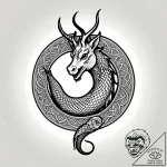 Abyssal stag trapped in web, artistic tattoo… – style Jagger Old – tattoo sketch (03.11.2025 12:28)