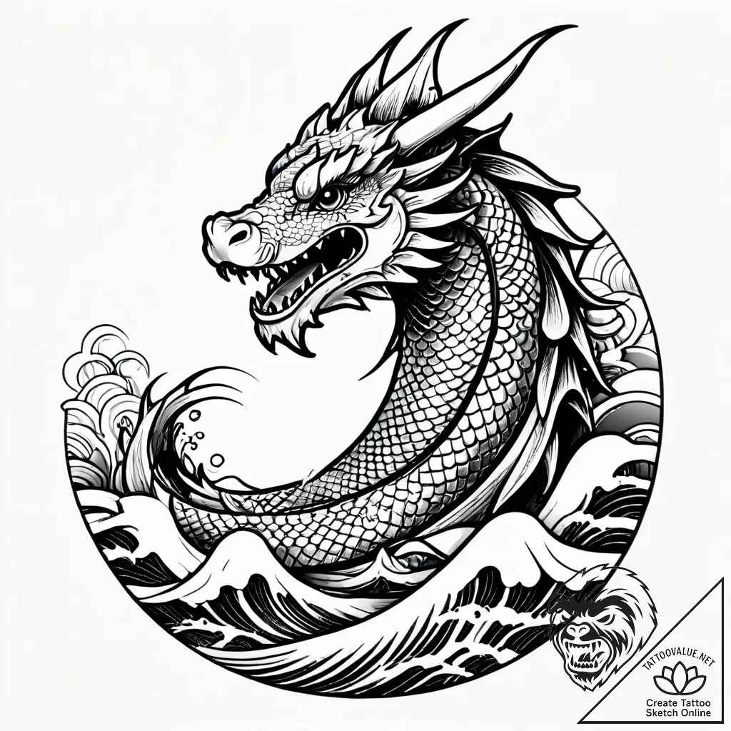 Epaulet, artistic tattoo sketch, on a clean w... - style Jagger Old - tattoo sketch (03.11.2025 13:28)