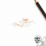 Tat tattoo sketch, bronagh swimming through w… – style Flux Inscriptions – tattoo sketch (03.11.2025 13:33)
