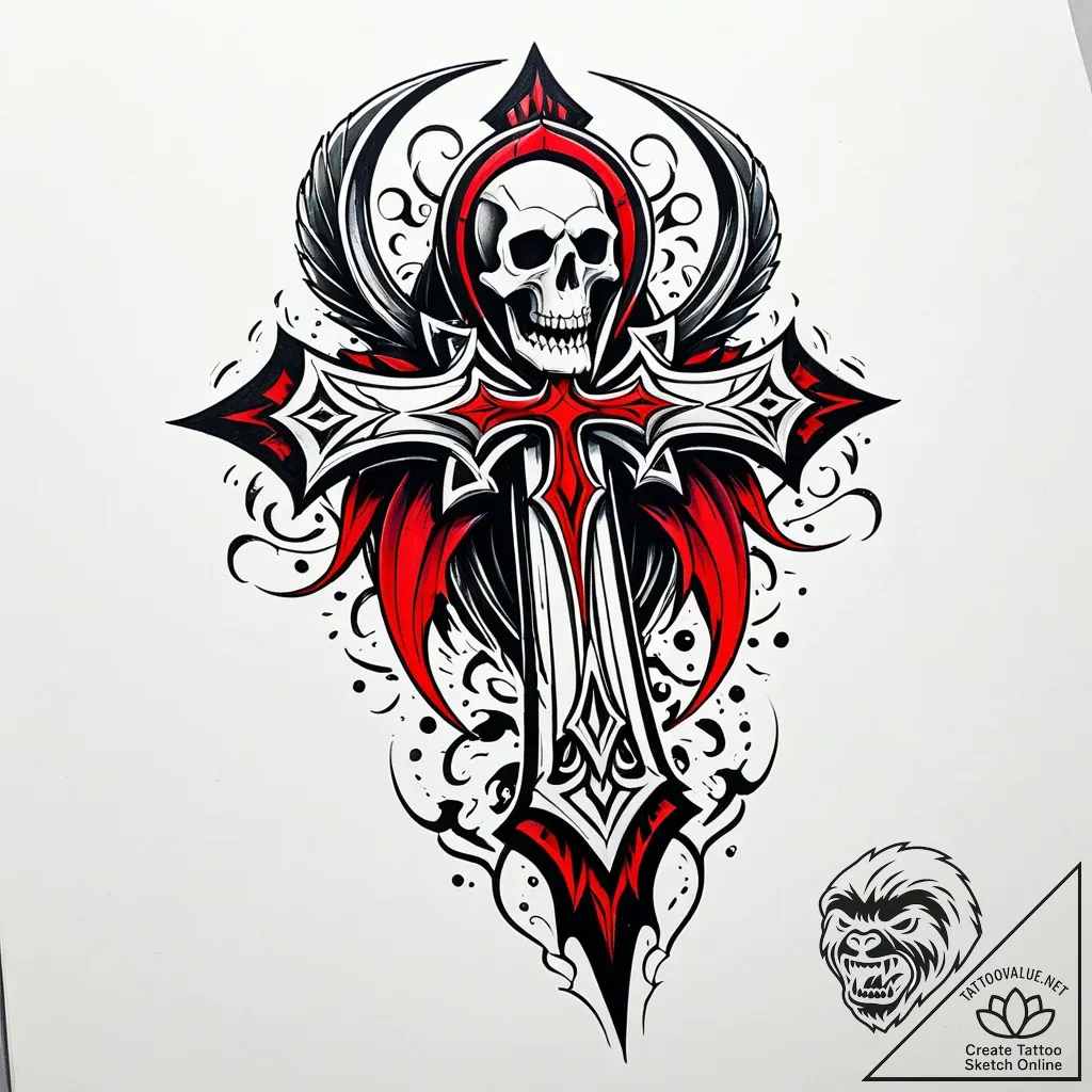 Reaperр в р’в р в рір‚в р в р’в р р†р вђљрўв„... - style Jaeger Simple - tattoo sketch (03.11.2025 16:58)