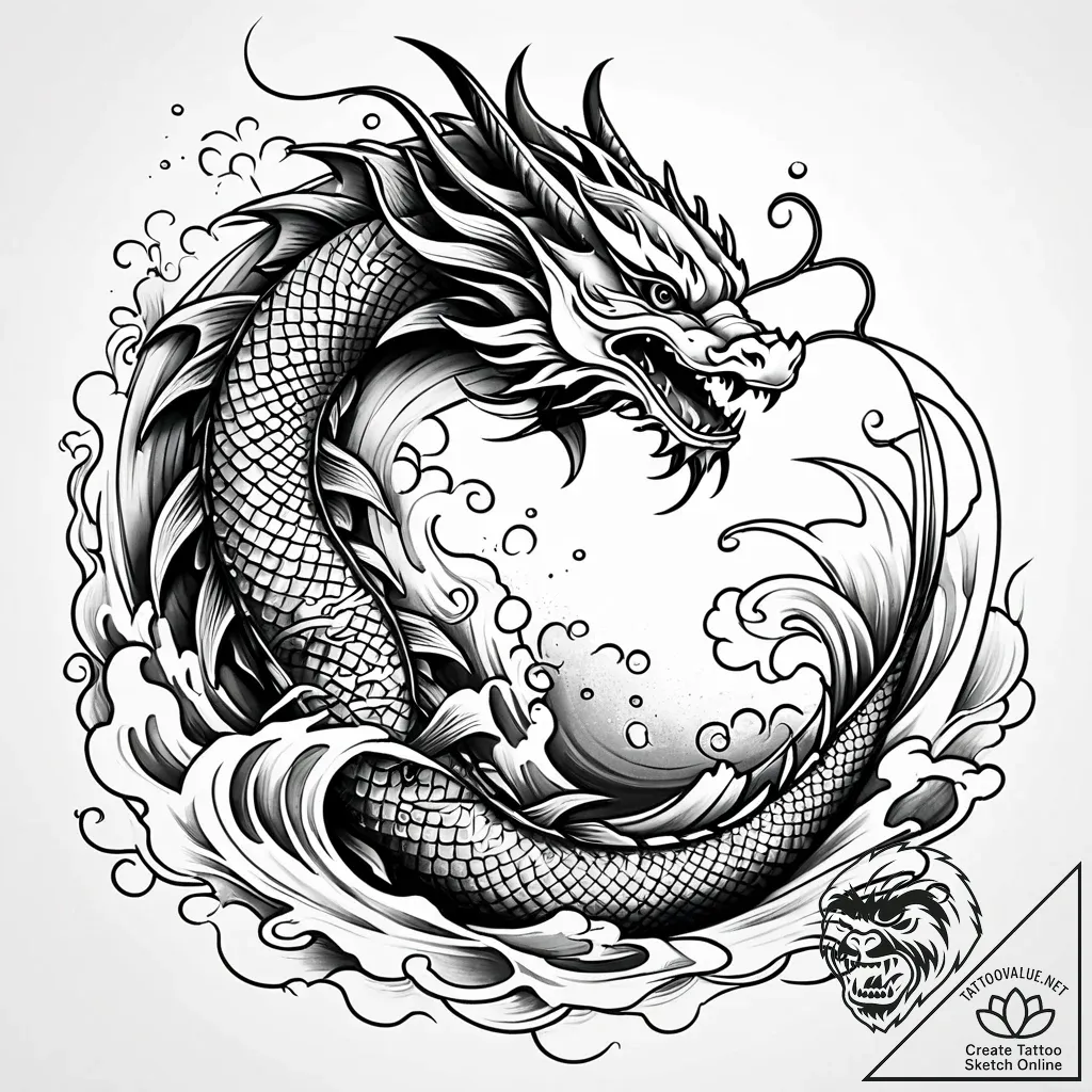 Black tear falling on relic, concept art for... - style Jaeger Simple - tattoo sketch (03.11.2025 20:58)