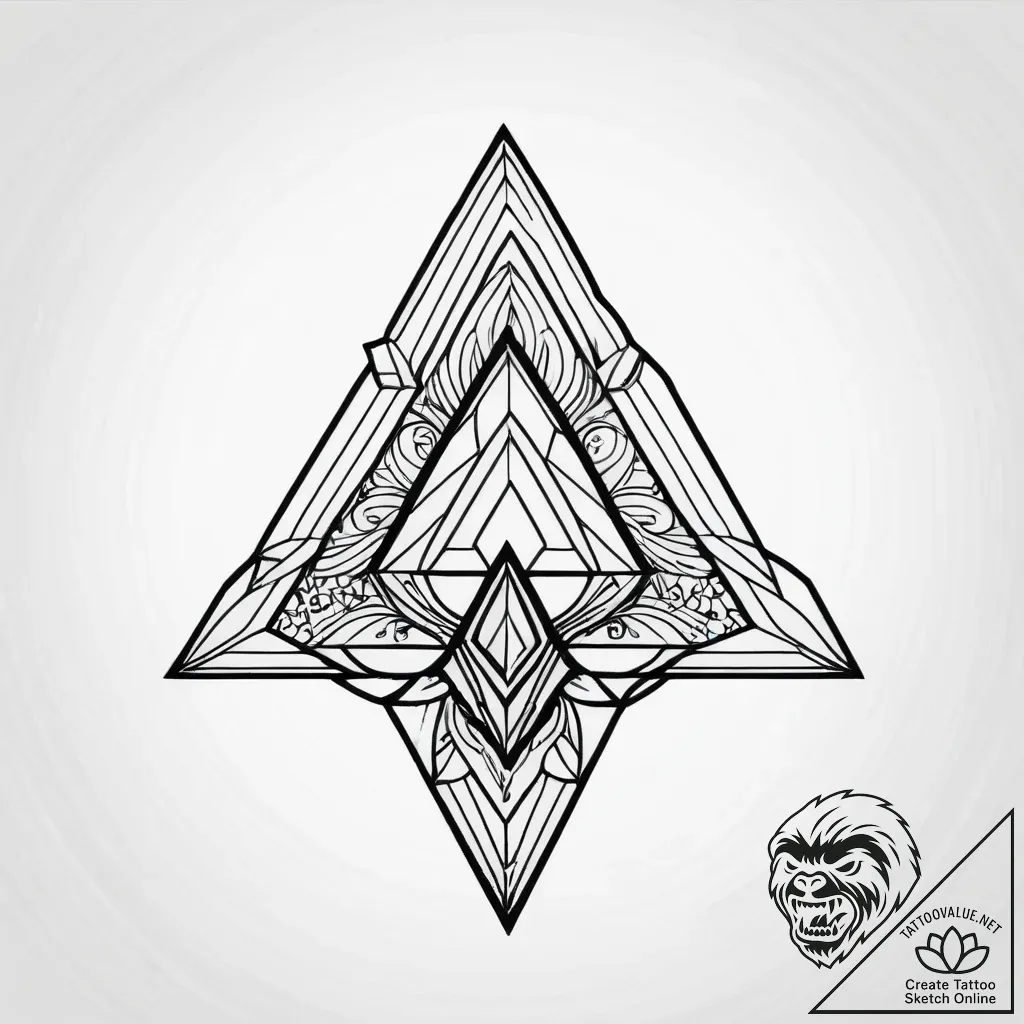 G, ink illustration for tattoo, black outline... - style Jagger Old - tattoo sketch (03.11.2025 21:28)