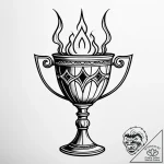 Ancient chalice with cursed liquid, artistic… – style Jaeger Simple – tattoo sketch (03.11.2025 23:38)