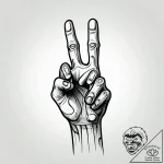 Zombie hand giving a thumbs-up, artistic tatt… – style Jagger Old – tattoo sketch (04.11.2025 00:08)