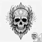 Black rain falling on skull, tattoo flash she… – style Jagger Old – tattoo sketch (04.11.2025 01:08)