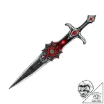 Glyph-etched blade crowned with bone, concept… – style Flux Inscriptions – tattoo sketch (04.11.2025 01:33)