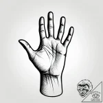 Imprint of a child’s hand or foot, small and… – style Jagger Old – tattoo sketch (04.11.2025 02:28)