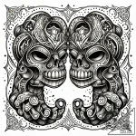 Brass knuckles, tattoo line art, dotwork shad… – style Jaeger Simple – tattoo sketch (04.11.2025 09:33)