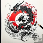 The biohazard symbol, ink illustration for ta… – style Jaeger Simple – tattoo sketch (04.11.2025 11:53)