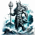 Poseidon – style Jaeger Simple – tattoo sketch (04.11.2025 12:13)