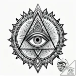 Tat tattoo sketch, mystical awakening scene w… – style Jagger Old – tattoo sketch (04.11.2025 15:03)