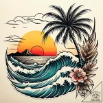 Tat tattoo sketch, palm tree fronds silhouett… – style Jaeger Simple – tattoo sketch (04.11.2025 16:33)