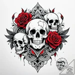 Ghost bloom beneath crimson river, tattoo ske… – style Jaeger Simple – tattoo sketch (04.11.2025 17:33)