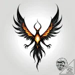 Tat tattoo sketch, emberвђ™s fiery wings unfo… – style Jagger Old – tattoo sketch (04.11.2025 17:43)