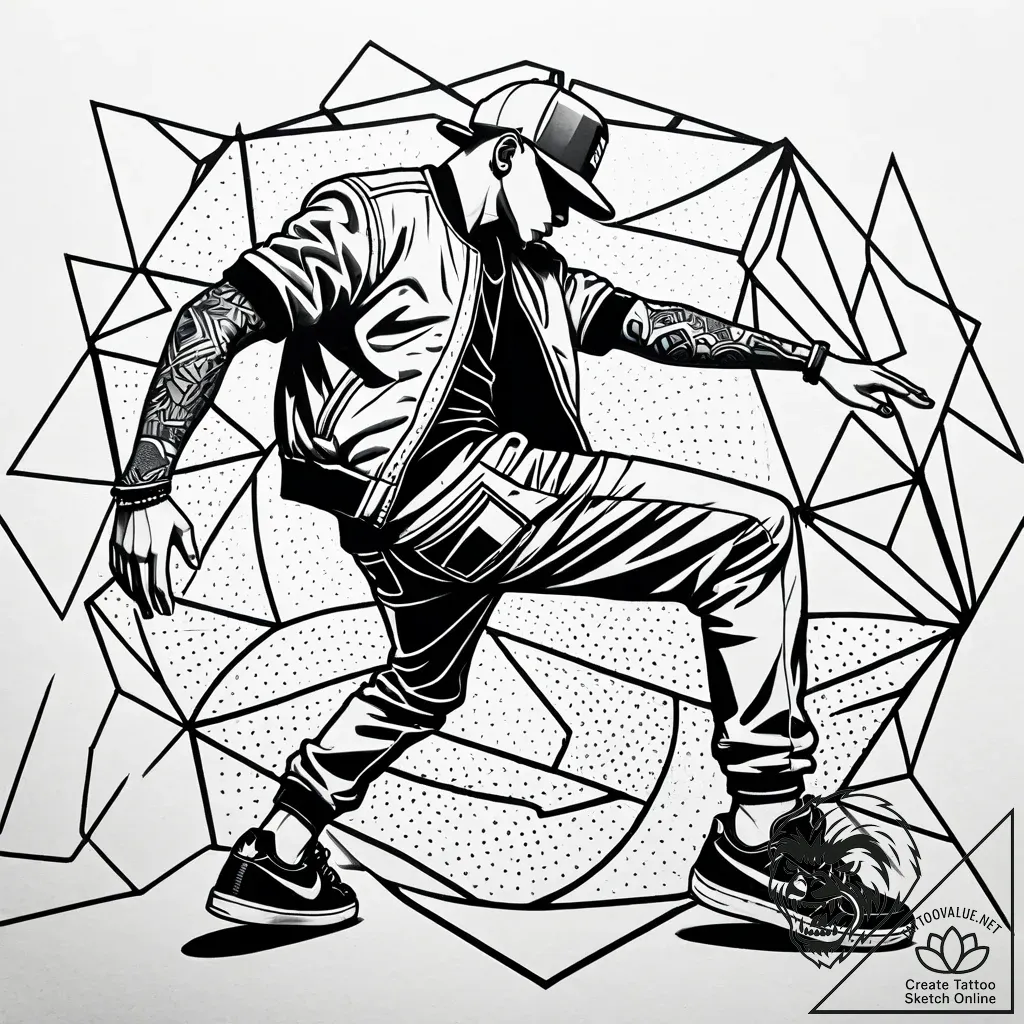 Tat tattoo sketch, hip-hop dancerвђ™s breakda... - style Jaeger Simple - tattoo sketch (04.11.2025 18:33)
