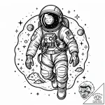 Astronaut’s bootprint on mars dust, filling w… – style Jaeger Mini – tattoo sketch (04.11.2025 19:18)
