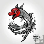 Dagger circled by skeletal hands, tattoo line… – style Jagger Old – tattoo sketch (04.11.2025 20:23)