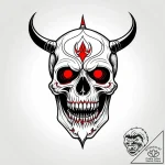 Wired jaw of a skull, chattering silently, ar… – style Jagger Old – tattoo sketch (04.11.2025 21:23)