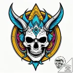 Dark halo broken above skull, tattoo flash sh… – style Jagger Old – tattoo sketch (04.11.2025 21:43)