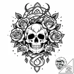 Druid relic bound by vines, ink illustration… – style Jaeger Mini – tattoo sketch (04.11.2025 23:38)