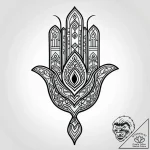 Hamsa hand made of interwoven circuits, tatto… – style Jagger Old – tattoo sketch (05.11.2025 00:23)