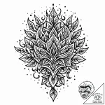Burning ivy consuming armor, tattoo flash she… – style Jaeger Mini – tattoo sketch (05.11.2025 02:53)