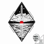 Zipper on the horizon, opening the sky to rev… – style Jaeger Mini – tattoo sketch (05.11.2025 06:33)