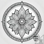 Tattoo sketch, gedвђ™s silhouette with magic… – style Jagger Old – tattoo sketch (05.11.2025 06:58)