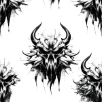 Q, ink illustration for tattoo, on a clean wh… – style Flux Inscriptions – tattoo sketch (05.11.2025 09:03)