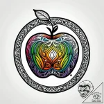 Black apple rotting from within, concept art… – style Jagger Old – tattoo sketch (05.11.2025 09:18)
