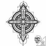 Bone serpent circling crumbling column, ink i… – style Jaeger Mini – tattoo sketch (05.11.2025 09:33)