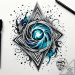 Storm glyph tearing through veil, tattoo flas… – style Jaeger Simple – tattoo sketch (05.11.2025 09:48)
