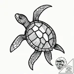 Sea turtle with a map of the world on its she… – style Jagger Old – tattoo sketch (05.11.2025 09:58)