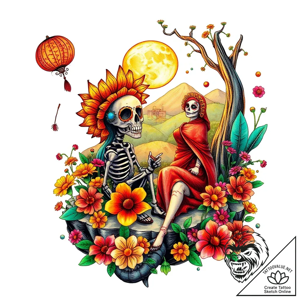 49 рљрѕрёрір° р¶рёр·рѕрё (the book of life, 2... - style Flux Inscriptions - tattoo sketch (05.11.2025 10:23)