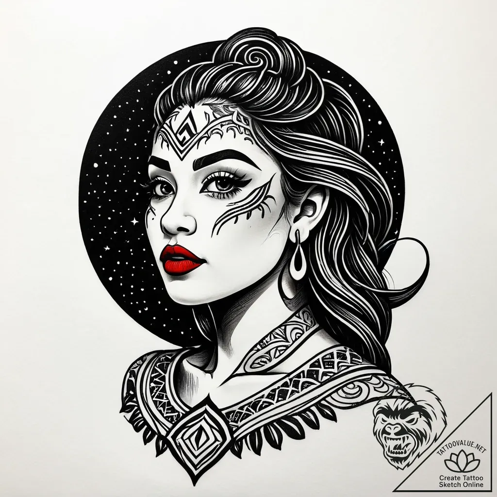 Moana 2 (р·р°сџрір»рµрѕр° рѕр° 2024), artisti... - style Jagger Old - tattoo sketch (05.11.2025 10:38)