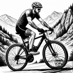 Tat tattoo sketch, cyclist pedaling uphill wi… – style Jaeger Simple – tattoo sketch (05.11.2025 10:48)