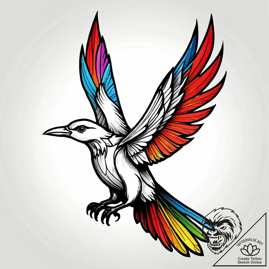 Ashen phoenix failing to rise, artistic tatto... - style Jagger Old - tattoo sketch (05.11.2025 12:18)