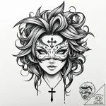 Outline of a favorite anime character’s hair/… – style Jaeger Mini – tattoo sketch (05.11.2025 12:33)