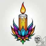 A powerful burning candle wick, fragile,, tat… – style Jagger Old – tattoo sketch (05.11.2025 13:38)